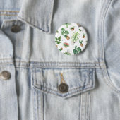 Badge Rond 5 Cm motif plante (En situation)