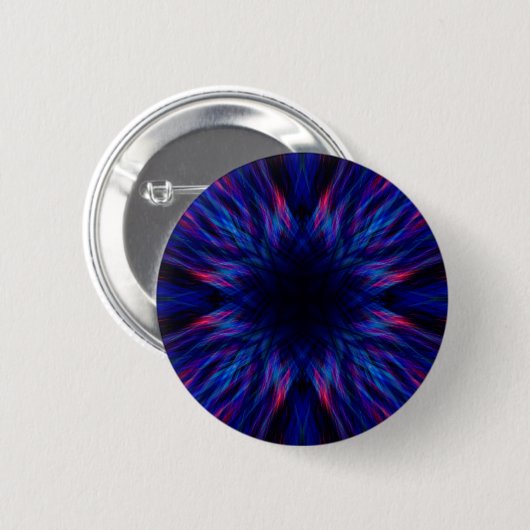 Badge Rond 5 Cm Motif pourpre et bleu (Devant & derrière)