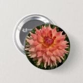 Badge Rond 5 Cm Motif rose-clair de pétales de dahlia (Devant & derrière)