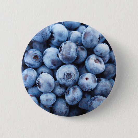Badge Rond 5 Cm Motif simple Foody Blueberry (Devant)