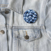 Badge Rond 5 Cm Motif simple Foody Blueberry (En situation)