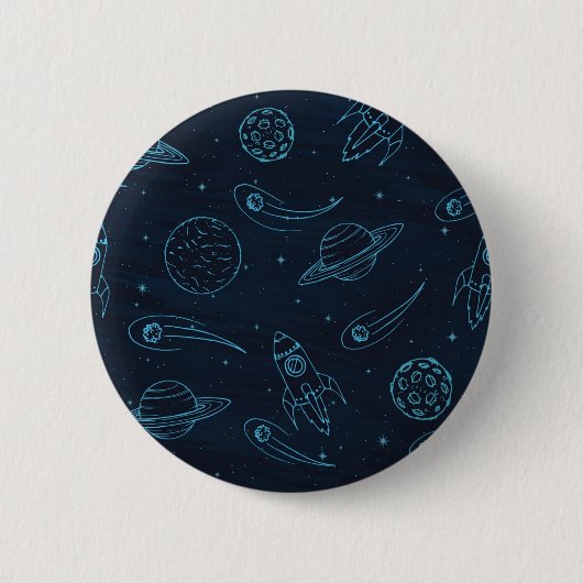 Badge Rond 5 Cm Motif spatial (Devant)
