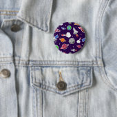 Badge Rond 5 Cm Motif spatial (En situation)