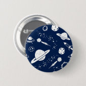 Badge Rond 5 Cm Motif spatial (Devant & derrière)