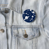 Badge Rond 5 Cm Motif spatial (En situation)