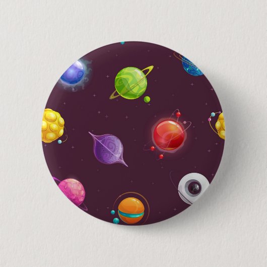 Badge Rond 5 Cm Motif spatial (Devant)