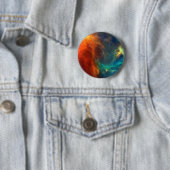 Badge Rond 5 Cm Motif spatial (En situation)