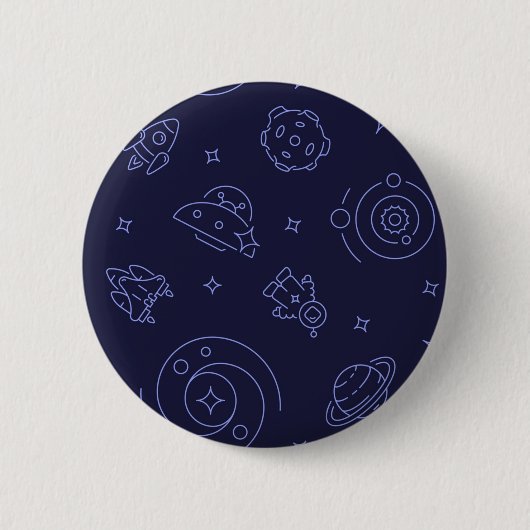 Badge Rond 5 Cm Motif spatial (Devant)
