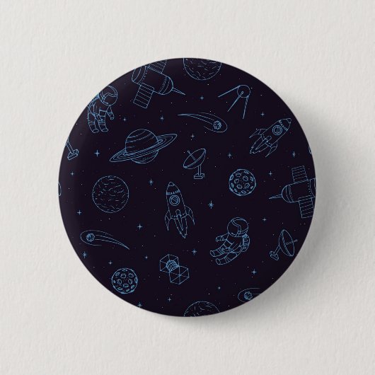 Badge Rond 5 Cm Motif spatial (Devant)