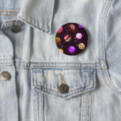 Badge Rond 5 Cm Motif spatial (En situation)