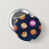 Badge Rond 5 Cm Motif spatial (Devant & derrière)