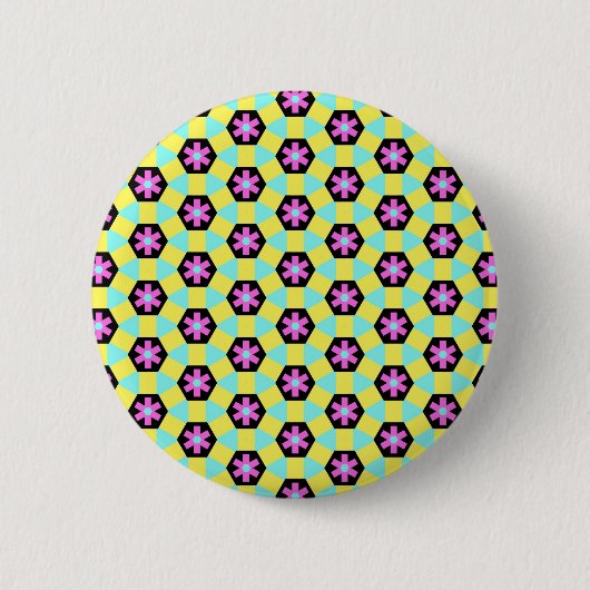 Badge Rond 5 Cm Motif Terrazzo (Devant)