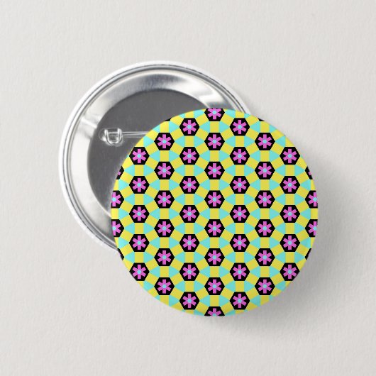 Badge Rond 5 Cm Motif Terrazzo (Devant & derrière)
