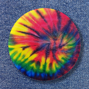 Badge Rond 5 Cm Motif Tie Dyed