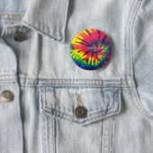 Badge Rond 5 Cm Motif Tie Dyed (En situation)