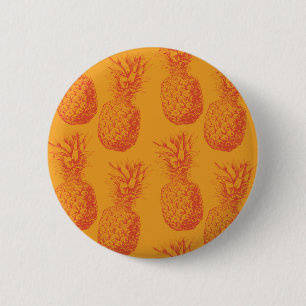 Badge Rond 5 Cm Motif transparent avec ananas