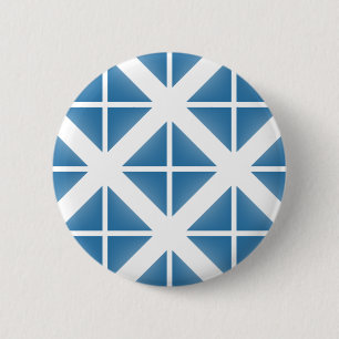 Badge Rond 5 Cm Motif triangle bleu tendance
