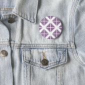 Badge Rond 5 Cm Motif triangle tendance violet (En situation)