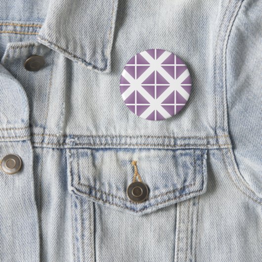 Badge Rond 5 Cm Motif triangle tendance violet (En situation)
