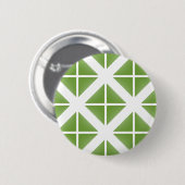 Badge Rond 5 Cm Motif triangle vert tendance (Devant & derrière)