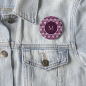 Badge Rond 5 Cm Motif Triangles (En situation)