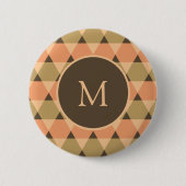 Badge Rond 5 Cm Motif triangles (Devant)