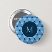 Badge Rond 5 Cm Motif Triangles (Devant & derrière)