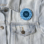 Badge Rond 5 Cm Motif Triangles (En situation)