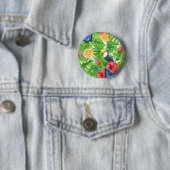 Badge Rond 5 Cm Motif tropical (En situation)