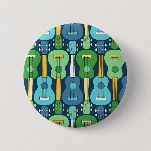 Badge Rond 5 Cm Motif Ukulele vertical (Devant)