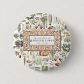 Badge Rond 5 Cm Motif végétal Adolphe Millot (Devant)