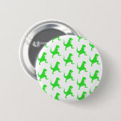 Badge Rond 5 Cm motif vert t-rex (Devant & derrière)