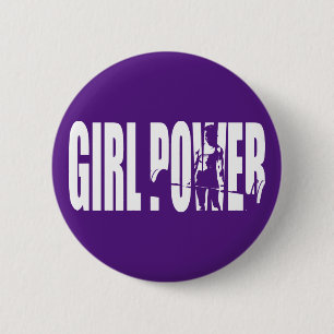 Badge Rond 5 Cm Motivation pour l'haltérophilie des femmes - Pouvo