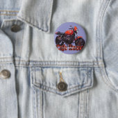 Badge Rond 5 Cm Moto Cafe Racer (En situation)