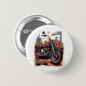 Badge Rond 5 Cm Moto dans le désert Cactus Western Set (Devant & derrière)