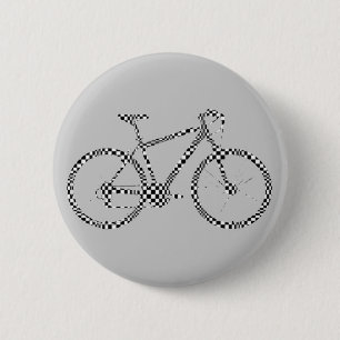 Badge Rond 5 Cm moto noir blanc