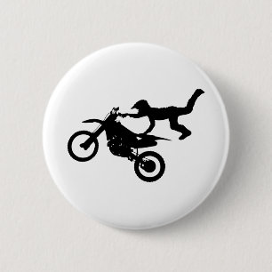 Badge Rond 5 Cm Motocross Bike