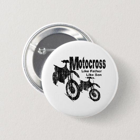 Badge Rond 5 Cm Motocross père/fils (Devant & derrière)
