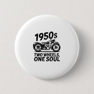 Badge Rond 5 Cm Motocyclette à deux roues, une âme