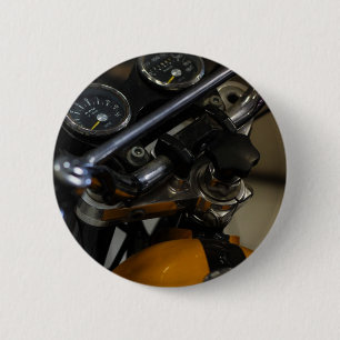 Badge Rond 5 Cm Motocyclette Moto Biker Pilote