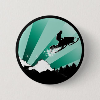 Badge Rond 5 Cm motoneige. pthalo. cercle.