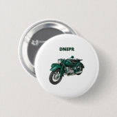 Badge Rond 5 Cm Motorcycle Dnepr (Devant & derrière)