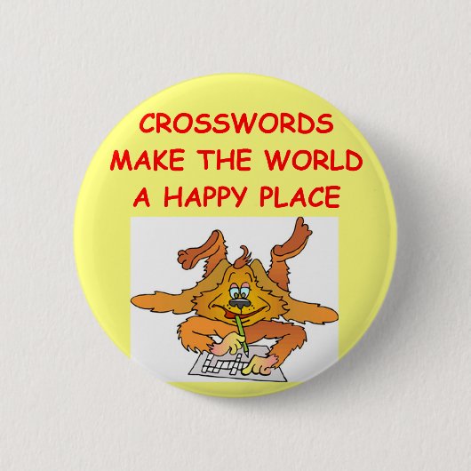 Badge Rond 5 Cm mots croisé (Devant)