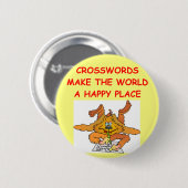 Badge Rond 5 Cm mots croisé (Devant & derrière)