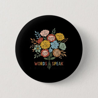 Badge Rond 5 Cm Mots de santé mentale expriment la gentillesse des
