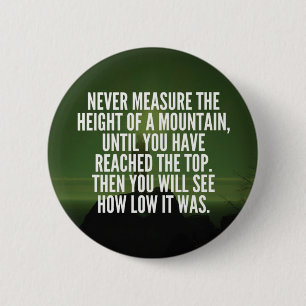 Badge Rond 5 Cm Mots Motivationnels - Montagne