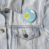 Badge Rond 5 Cm Mouche haute ! Pin de motivation de bouton de (En situation)