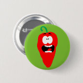 Badge Rond 5 Cm Mouche Red Hot Chili (Devant & derrière)