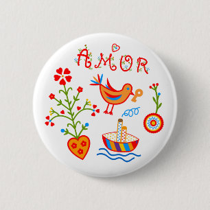 Badge Rond 5 Cm Mouchoirs d'amour de Valentine