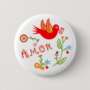 Badge Rond 5 Cm Mouchoirs d'amour de Valentine